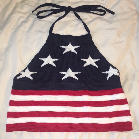 Charlotte Russe Tops - America crop top 🇺🇸🇺🇸🇺🇸❤️💙❤️💙❤️💙
